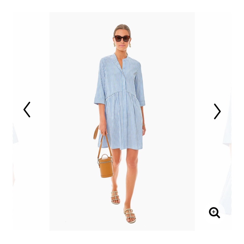 Blue Stripe Royal Shirt Dress